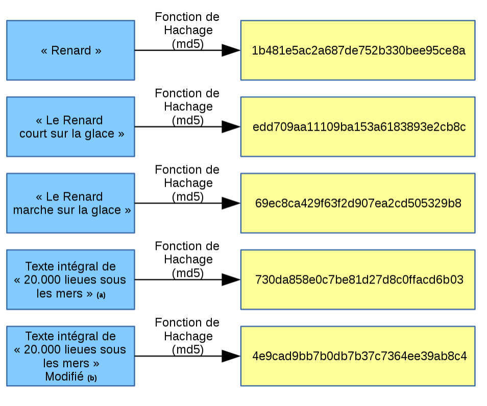 Hachage des données