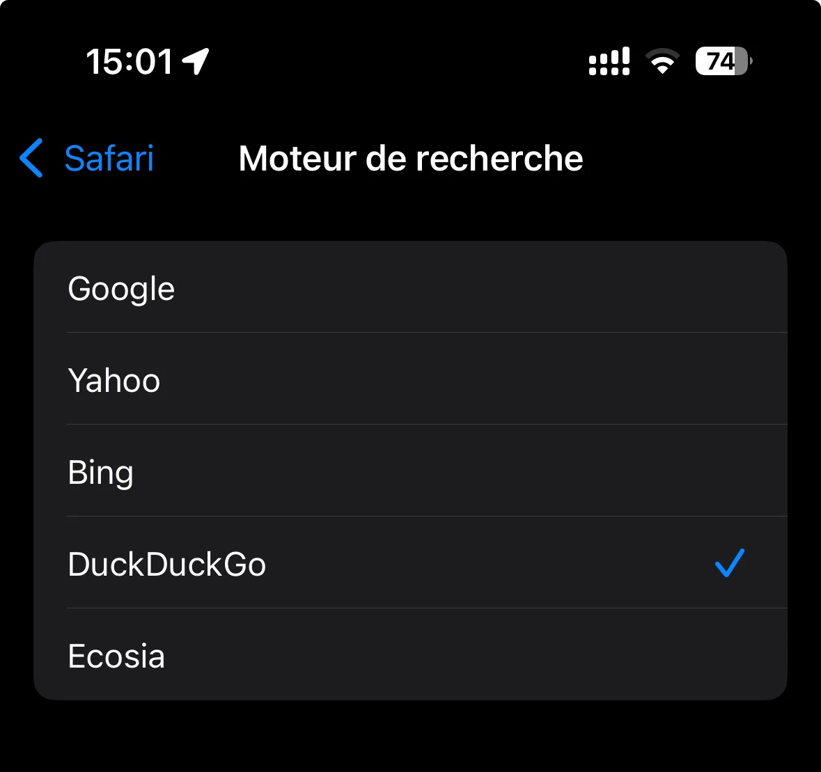 Moteur de recherche