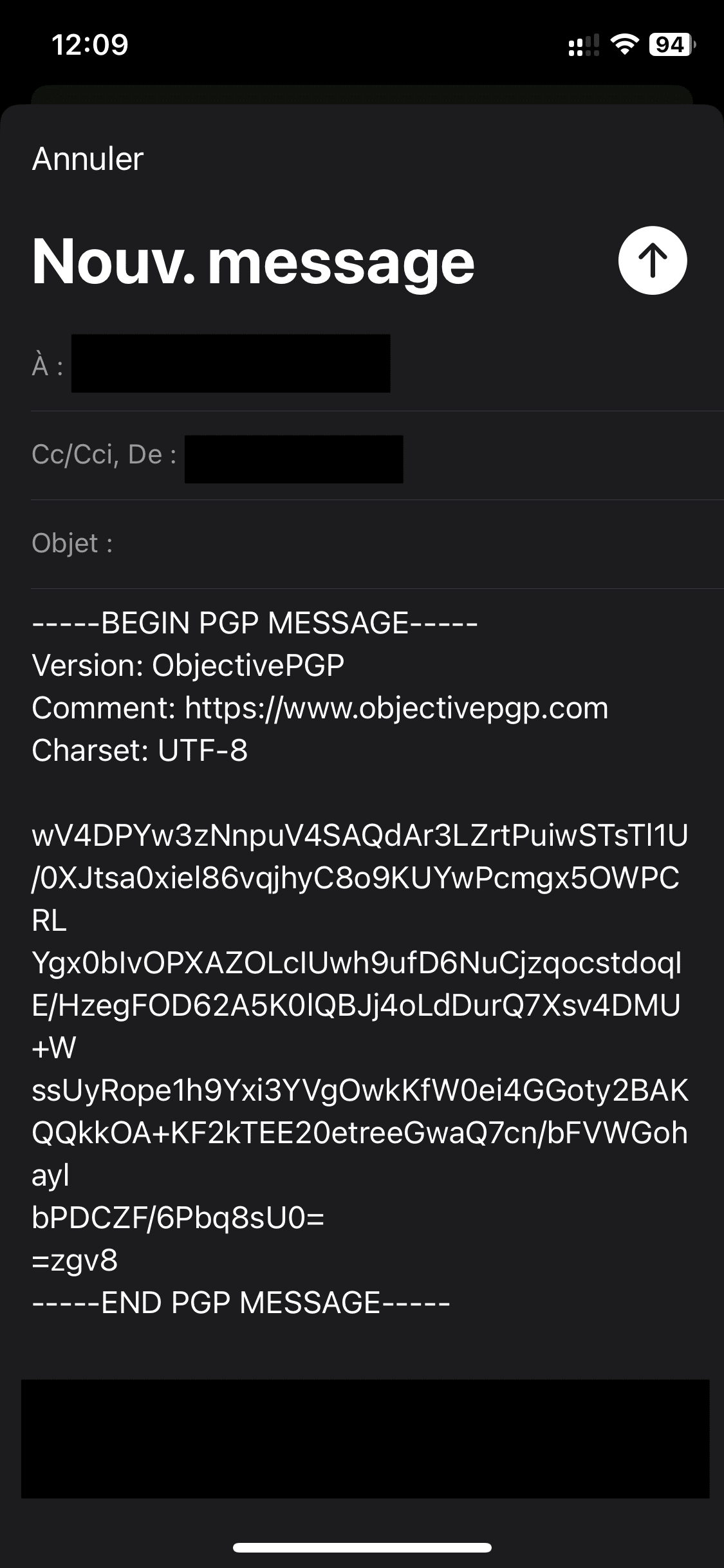 Chiffrement Email PGP